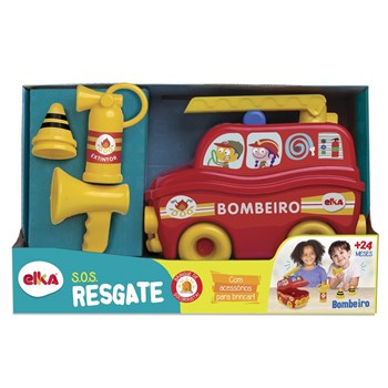 Brinquedo SOS Resgate - Bombeiro - Elka